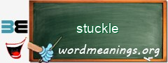 WordMeaning blackboard for stuckle